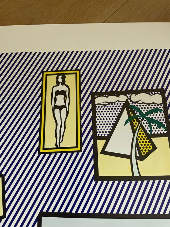 Image 1 of Roy Lichtenstein (1923-1997), Interieur met waterlelies, 1991, copyright Estate of Roy Lichtenstein/DACS 2000, Gedrukt in Groot-