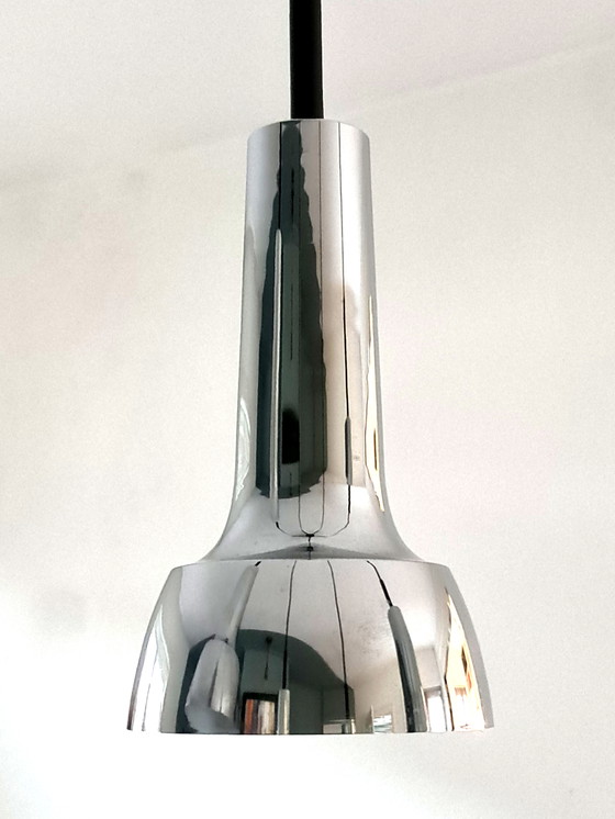 Image 1 of Vintage Cascade Lamp - Chrome - 1960s - Germany