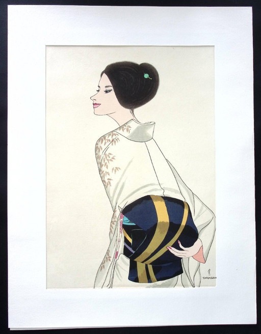 Kiichi Takasawa - Beauty with Obi Sash