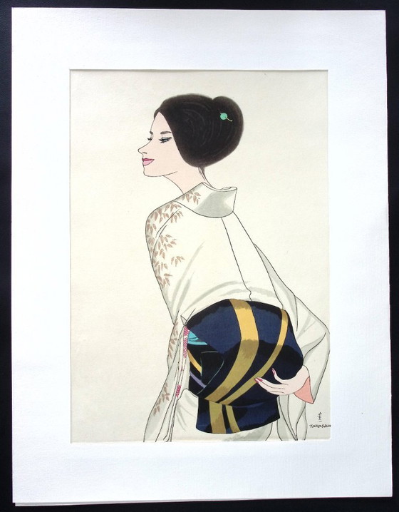 Image 1 of Kiichi Takasawa - Beauty with Obi Sash