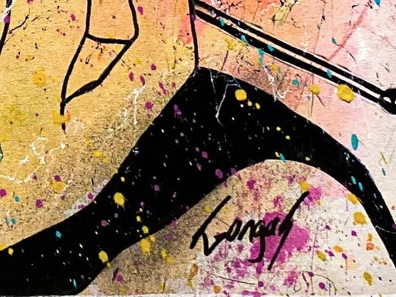 Image 1 of GONGAS - Audrey Hepburn - Toile d'artiste