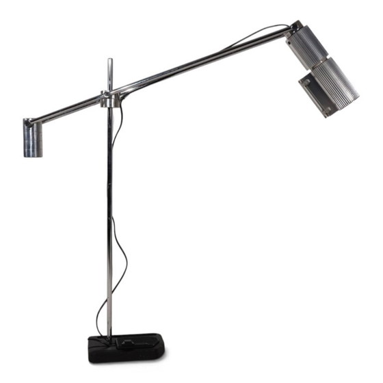 Swisslamps International Haloprofil Vloerlamp van Viktor Frauenknecht, 1970 – Vloerlampen, Chrome, Aluminium (photo 13 of 20)