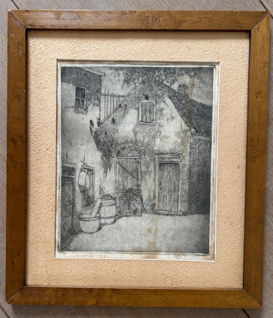 Ets van Boerderij, Hans Nieser(1885-1943) – Kunst, Paper (photo 6 of 6)