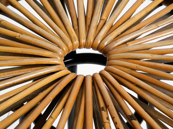 Image 1 of Sgabello da bar in bambù originale del 1960 di Dirk VAN SLIEDREGT per Rohé Noordwolde Paesi Bassi