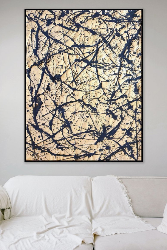 Black Golden Branches – Gemälde & Zeichnungen, Leinwand, Abstract (photo 15 of 17)