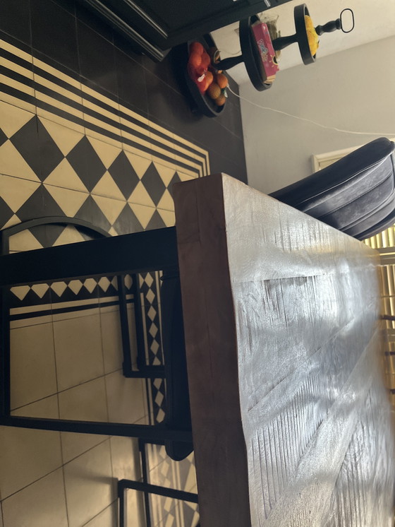 Image 1 of Eettafel met 6 stoelen