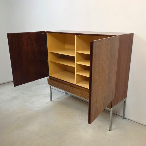Credenza alta in palissandro B60 di Dieter Waeckerlin per Behr, stile anni '70, metà del secolo scorso.