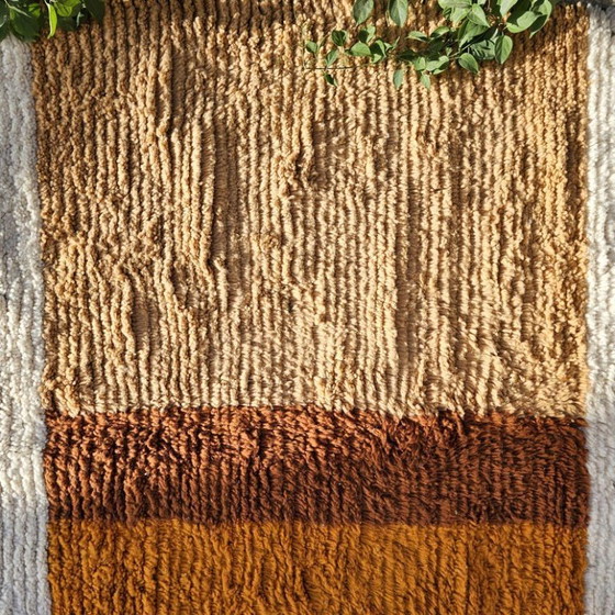 Image 1 of Beni Ourain Marokkaans tapijt, 3x2,5m Berberbruin tapijt, tapijt in aardetinten, terracotta tapijt