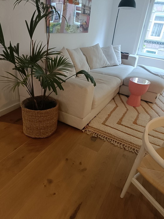 Sofá esquinero Lifestyle blanco con otomana, Auping, Sofás esquineros, Textil, Crema (foto 5 de 7)