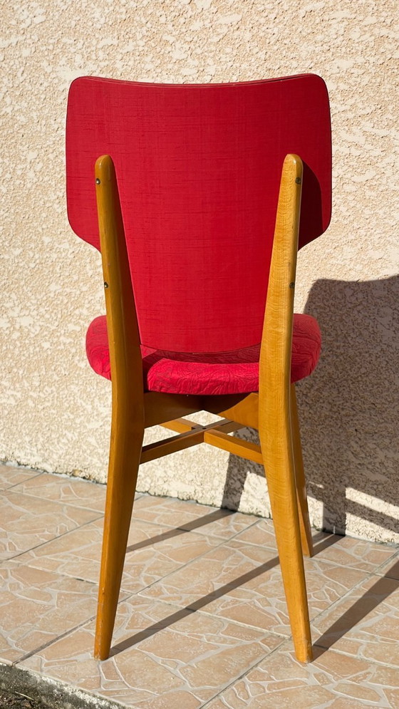 Image 1 of Retro Vintage Red Chair