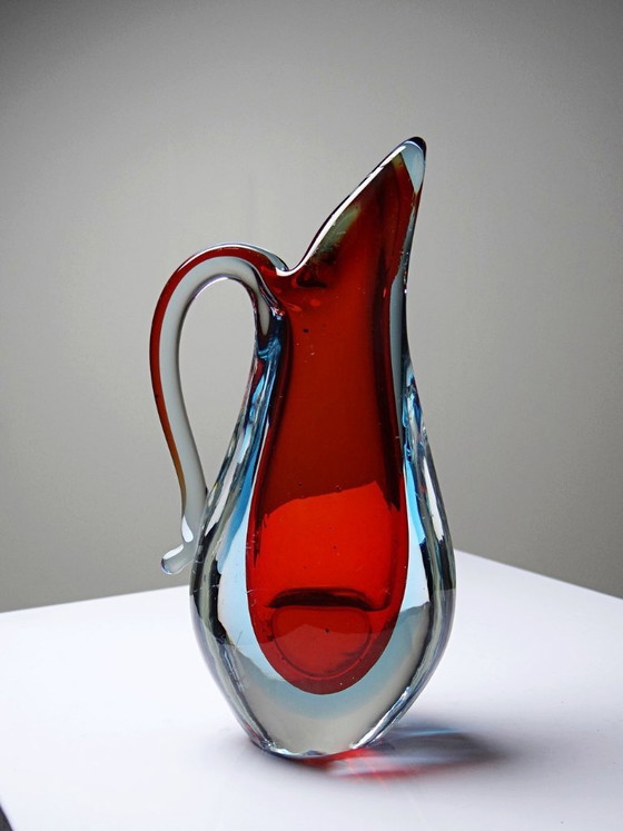 Image 1 of Sommerso pitcher vase att. Flavio Poli, Murano 1960-1970
