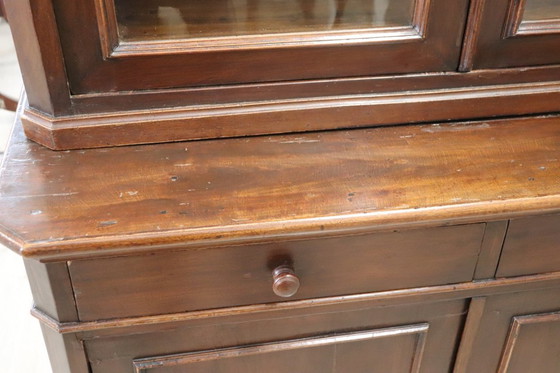 Image 1 of Antique Sideboard in Walnut Veneer, Italy 19th Century