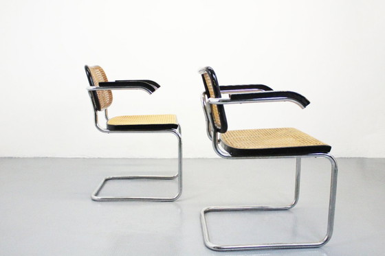 Image 1 of Chaises Cesca, Gavina, Marcel Breuer, Bois, Acier