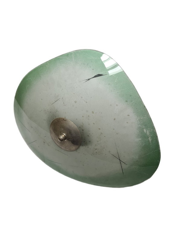 Kroonluchter in postmoderne stijl, Polen, jaren 1950 – Glass, Metal (photo 6 of 9)