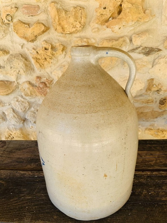 Image 1 of Antica brocca in gres da 2 g con fiocco di neve, F. H. Cowden, Harrisburg, 1880 ca.