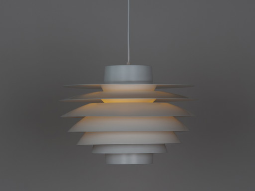 Lampe suspendue vintage danoise Verona par Svend Middelboe, Lyfa, 1962