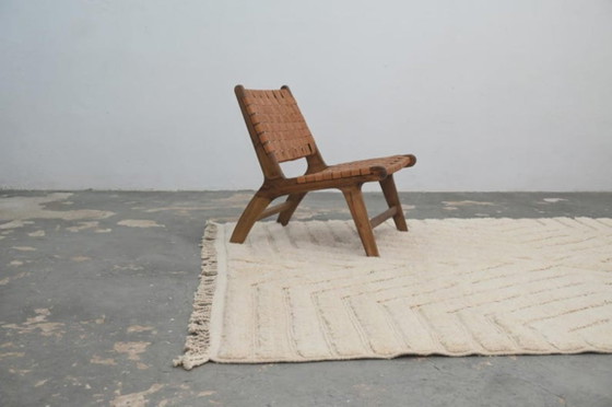 Image 1 of Minimalistischer marokkanischer Beni Ourain Teppich 3X2