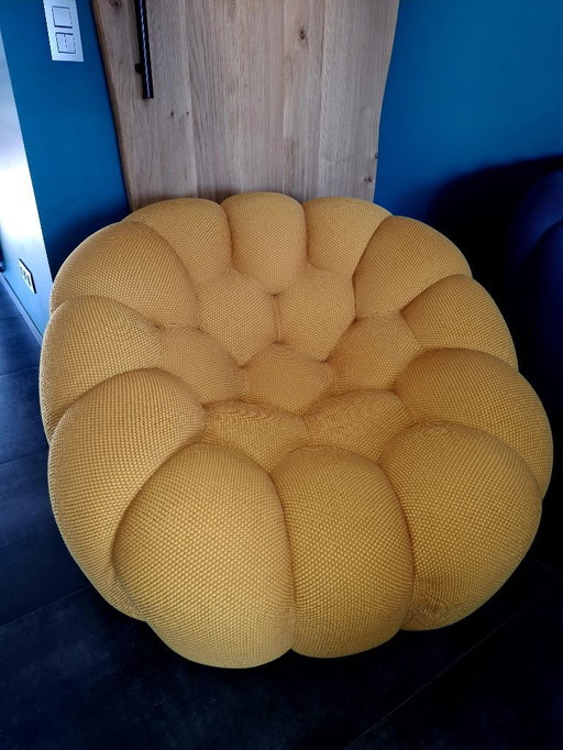 Fauteuil Bubble La Roche Bobois Techno 2D couleur curry