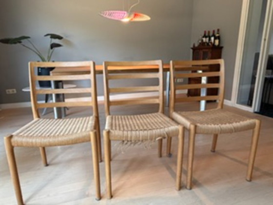 3 chaises de salle à manger Moller – Niels Otto Møller, Wood (photo 2 of 7)