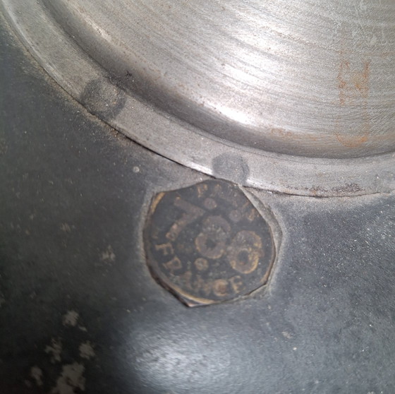 Image 1 of 2 French vintage industrial table lamps. No. 468 and 786.