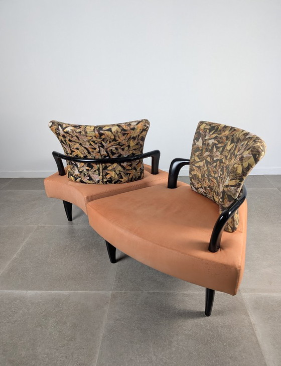 Image 1 of Paar modulaire Esprit loungestoelen van Brunati & Zerbaro, jaren 1980