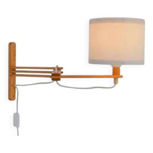 Applique murale accordéon de style scandinave moderne du milieu du siècle, années 1970