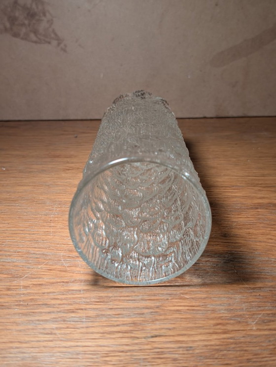 Image 1 of Goebel Charlottenhütten Vase aus dickwandigem, strukturiertem Glas, hergestellt in Westdeutschland.