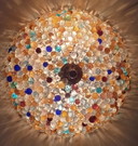 Large Murano glass grape ceiling lamp (37 CM.)