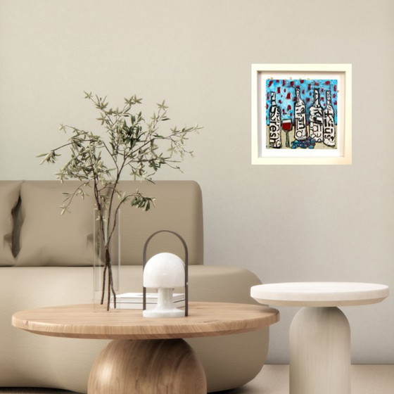 Image 1 of BOTTIGLIE CON LETTERE NERE