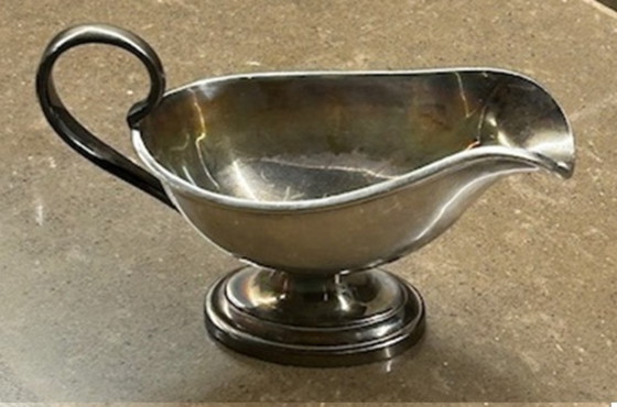 Image 1 of Zwaar verzilverde sauskom