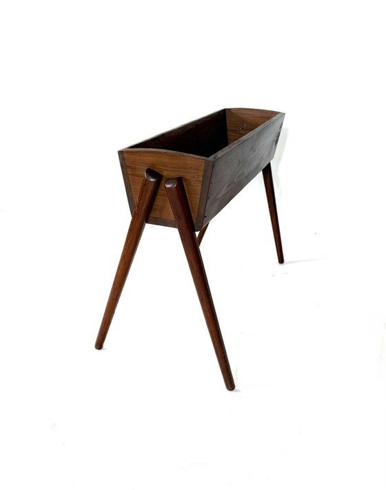 Image 1 of Vintage Danish teak planter '60