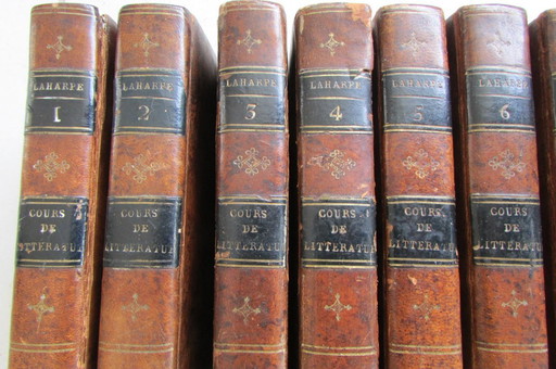 Liceo o curso de literatura antigua y moderna, por J.F. Laharpe, 1820, 3.ª edición