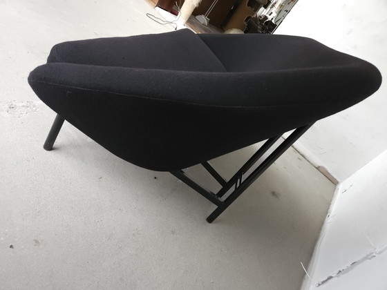Canapé design Artifort F815 – Theo Ruth – Laine noire – Vintage – Canapés 2 places, Wool (photo 6 of 15)