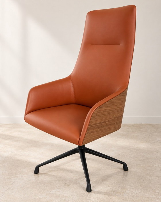 Atemberaubender Andreu World Flex Executive SO1846 Sessel, entworfen von Piergiorgio Cazzaniga – Leather (photo 3 of 7)