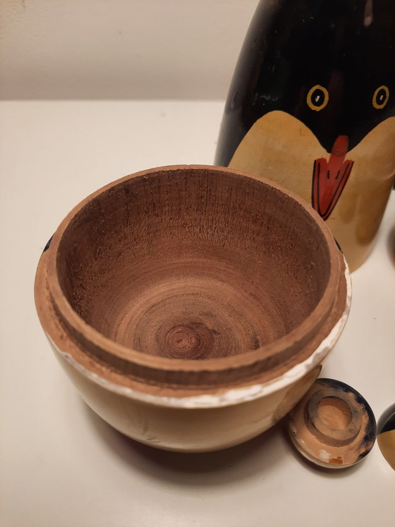 Image 1 of Poupées russes pingouins vintage