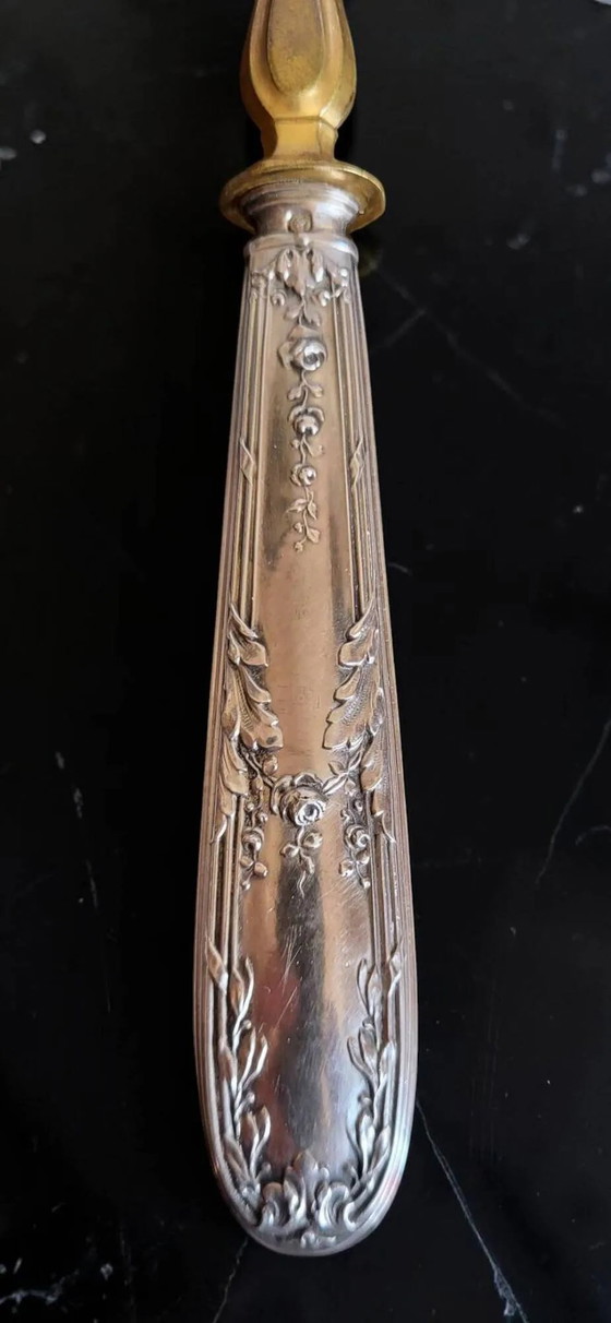 Paletta per torta in argento con punzone Minerva. – Set di posate, Silver (photo 3 of 10)