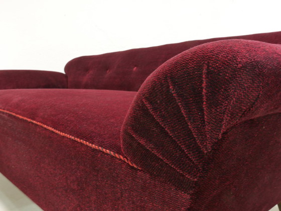 Image 1 of Canapé vintage avec pouf, canapé, années 60, Germany