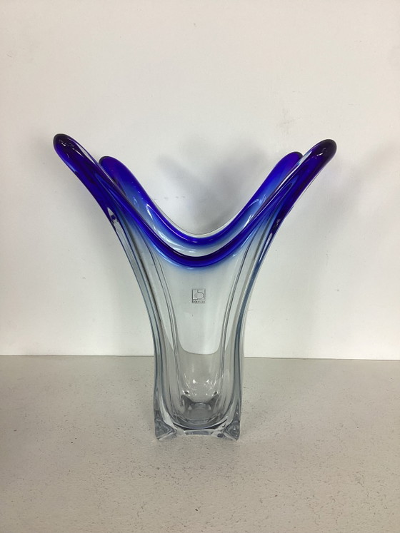 Grand Vase en Verre Design Boussu Vintage Années Soixante-dix – Glass (photo 3 of 8)