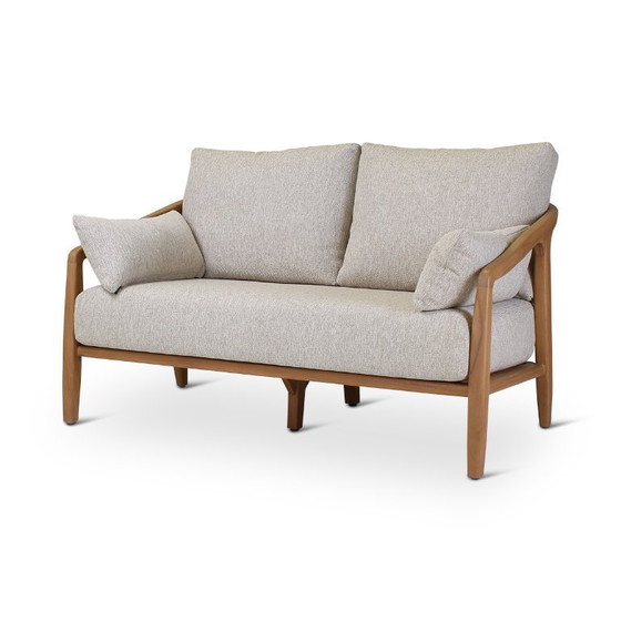 Image 1 of 2-zit teak naturel