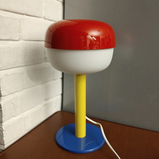 Einzigartige postmoderne IKEA Tischleuchte – Individuelle Farbkombination – Memphis-Stil