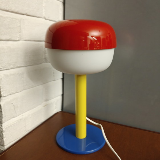 Image 1 of Einzigartige postmoderne IKEA Tischleuchte – Individuelle Farbkombination – Memphis-Stil