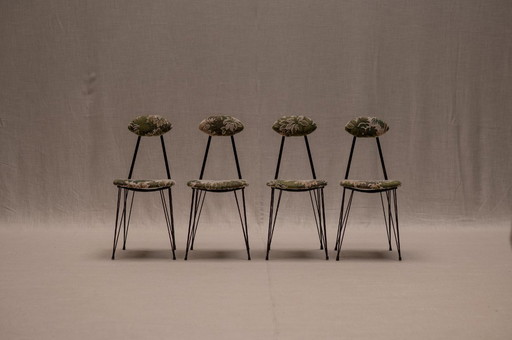 Italian set of mid-century dining chairs, 1960s
