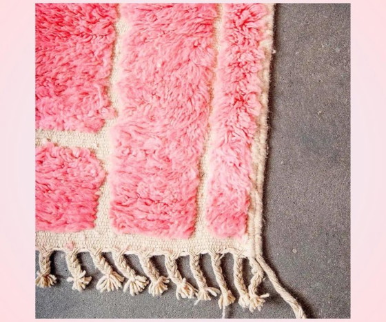 Image 1 of Tappeto berbero artigianale marocchino rosa, 200 cm x 300 cm