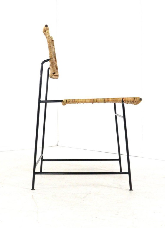 Maria Witzemann For Wilde Und Spieth SW88 Chair | 2 Pieces Available Vintage – Dining chairs, Metal, Wicker (photo 8 of 20)