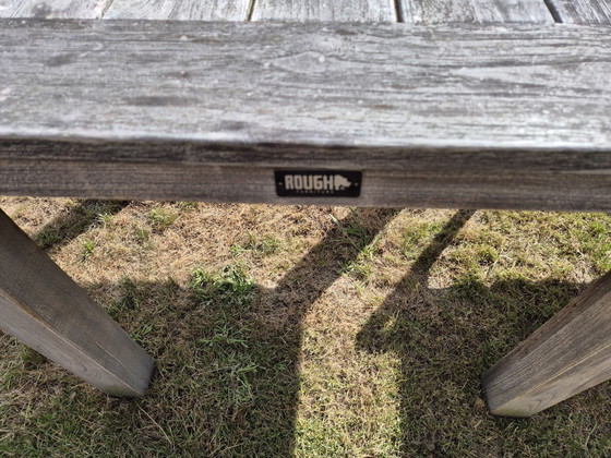Manifesto Villongo deining tuinstoel 4x en Rough-S dining tuintafel – Tuinsets, Metal, Wood (photo 3 of 5)