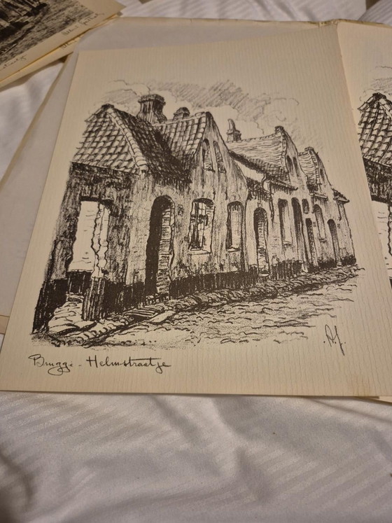 Litografías de Albert Goethals, Arte, Papel, Beige (foto 7 de 15)