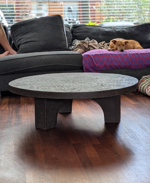 Brutalist polystone table 1960's