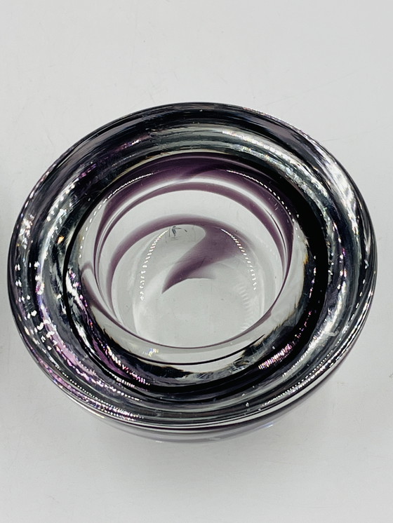 Image 1 of Set di due candelieri Kosta boda di Anna Ehrner