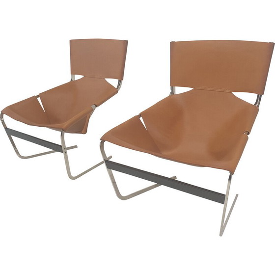 Image 1 of Paire de fauteuils vintage modèle F444 par Pierre Paulin pour Artifort, années 1960