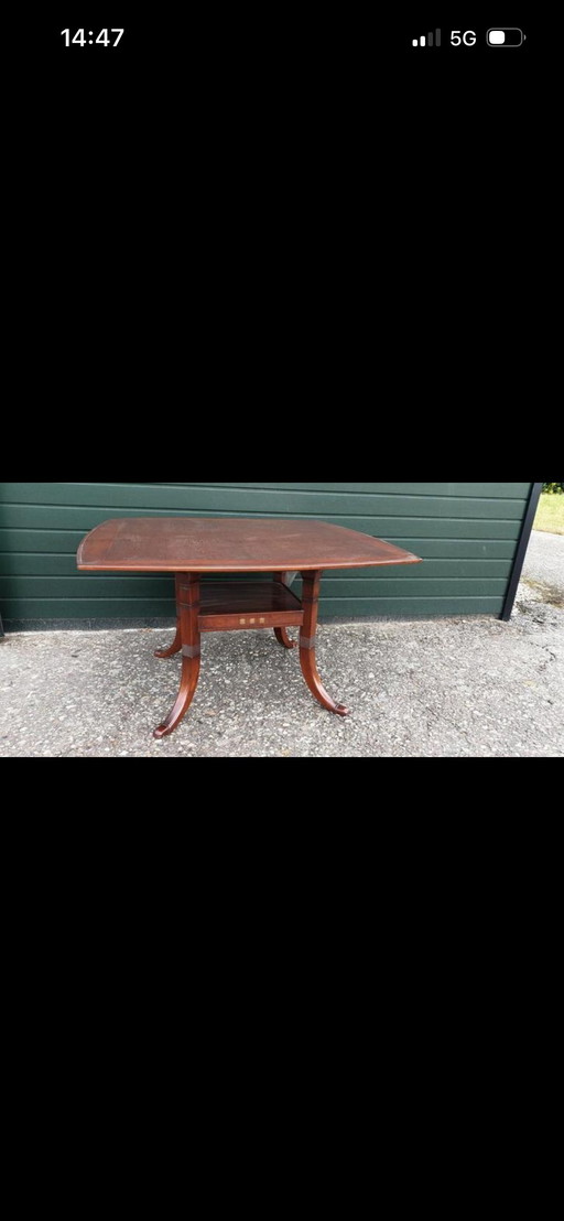 Table à manger Schuitema Art Nouveau en cerisier